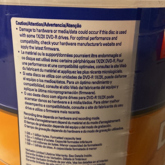 Verbatim New 100 Pack DVD-R Discs - Picture 7 of 10